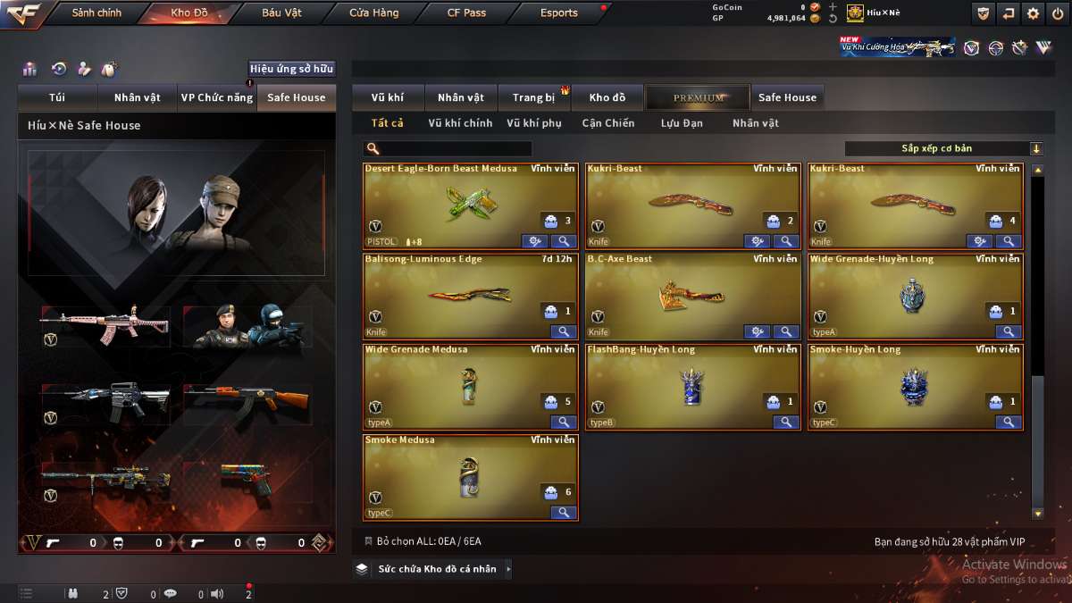 shop acc cf uy tin gia re